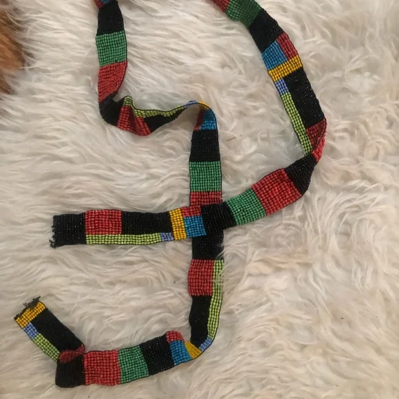 Anthropologie: Glass Beads Handmade Belt